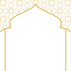 Islamic ramadan frame border. Frame with stars and stripes