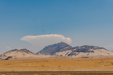 stunning mountain with a nice sky with a beautiful horizon