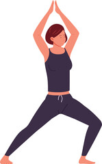 Active woman pilates exercise. Person stretching. Healthy lifestyle