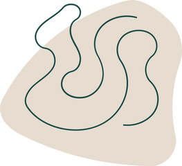 Abstract contemporary element illustration