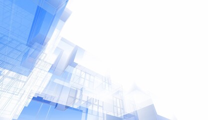 Obraz premium Abstract architecture background 3d illustration