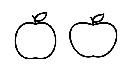 Apple icon vector illustration. Apple sign and symbols for web design.