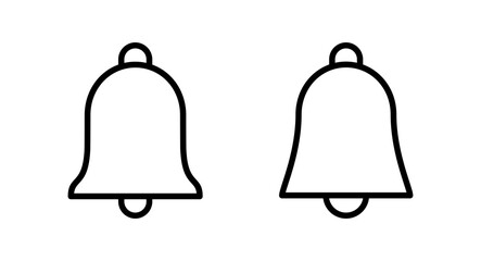 Bell Icon vector illustration. Notification sign and symbol for web site design