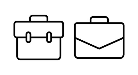 Briefcase icon vector illustration. suitcase sign and symbol. luggage symbol.