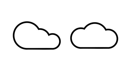 Cloud icon vector illustration. cloud sign and symbol