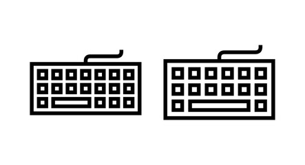 Keyboard icon vector illustration. keyboard sign and symbol