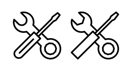 Repair tools icon vector illustration. tool sign and symbol. setting icon. Wrench and screwdriver. Service