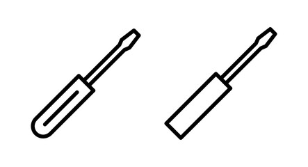 Screwdriver icon vector illustration. tools sign and symbol