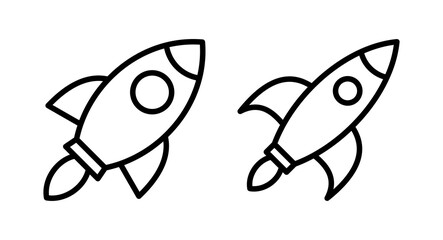 Rocket icon vector illustration. Startup sign and symbol. rocket launcher icon