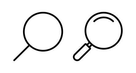 Search icon vector illustration. search magnifying glass sign and symbol