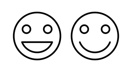 smile icon vector illustration. smile emoticon icon. feedback sign and symbol