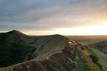 Hiking path on peak of San Pedro crater