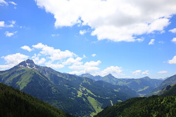 View of the Pointe d'Arvouin located on the commune La Chapelle-d'Abondance, in the French Chablais