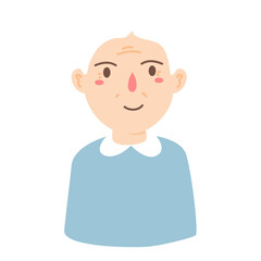 elderly woman various facial expressions