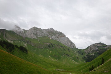 Obraz premium Cornettes de Bise, Chablais Alps in Haute-Savoie, France