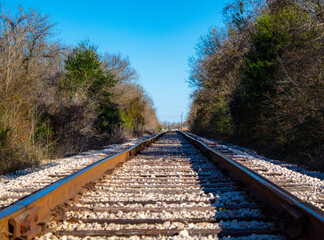 Fototapeta premium railway in the countryside