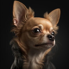 portrait of a dog chihuahua