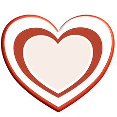 red, white heart