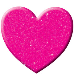 pink glitter heart