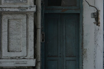 old wooden door