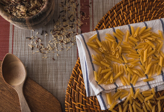 Prepared pasta to be cooked by hand