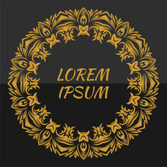 Vector mandala frame design, for your various types of advertising needs, suitable for business card designs, banners, websites, etc. high resolution EPS file format