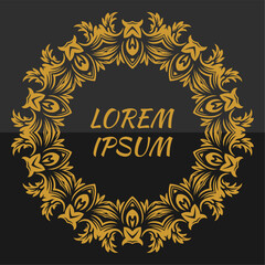 Vector mandala frame design, for your various types of advertising needs, suitable for business card designs, banners, websites, etc. high resolution EPS file format