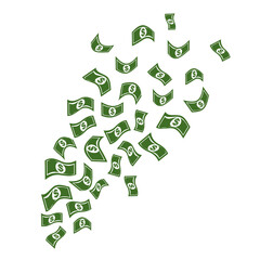Flying Money cash illustration vector