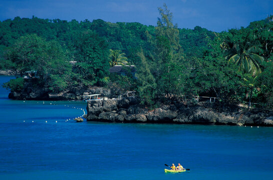 Kajaking at Negril, Jamaica, Caribbean