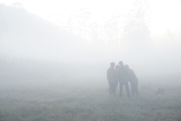 kids in the foggy vibes