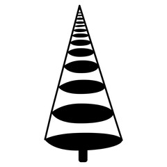 christmas tree vector, icon, symbol, logo, clipart, isolated. vector illustration. vector illustration isolated on white background.