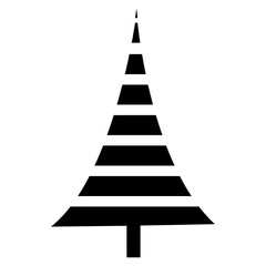 christmas tree vector, icon, symbol, logo, clipart, isolated. vector illustration. vector illustration isolated on white background.