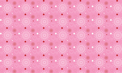 Valentine's Day Hearts and Doilies pattern