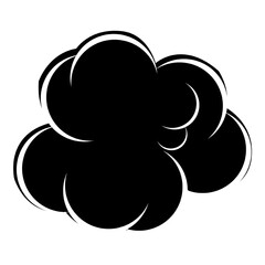 comic explosion vector icon symbol logo clipart isolated. vector illustration. vector illustration isolated on white background.