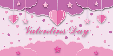 Valentine's day celebration background full of love