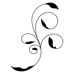 floral element vector icon symbol logo clipart isolated. vector illustration. vector illustration isolated on white background.