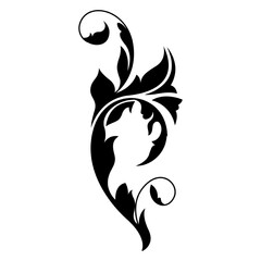 floral element vector icon symbol logo clipart isolated. vector illustration. vector illustration isolated on white background.