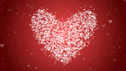 Valentine day red heart background
