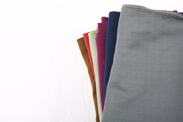 stack of fabrics