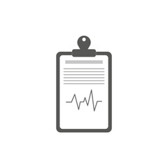 paper heart line icon. Personal care concept. Medicine, healthcare concept. Health insurance concept. Vector illustration.