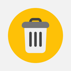 Delete icon in flat style about essentials, use for website mobile app presentation