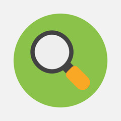 Search icon in flat style about essentials, use for website mobile app presentation