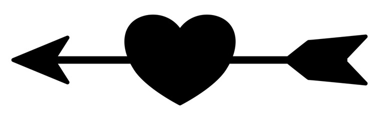 heart arrow doodle line art © Mimidesign
