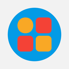 Menu icon in flat style about essentials, use for website mobile app presentation