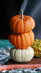 Stack of Mini Pumpkins
