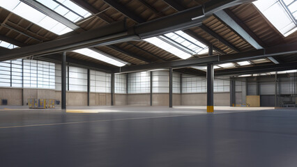 industrial factory, plant, warehouses, storage, production, Generative AI