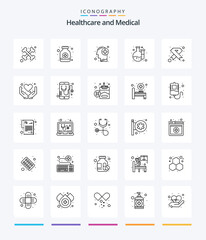 Creative Medical 25 OutLine icon pack  Such As medical. cancer. healthcare. aids. lab