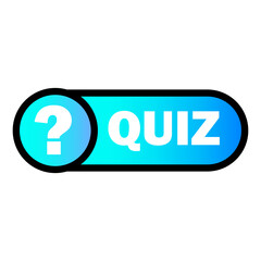 banner with quiz. Answer question sign. Vector illustration.