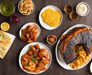 steak, meat on a wooden board
