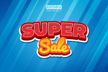 super sale text style effect